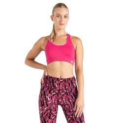 Dare 2b Damen Don't Sweat It, mittlere Belastung Sport-BH, Undurchsichtige, Reinrosa, M von Dare 2b