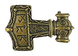 Dark Dreams Buckle Thors Hammer, Farbe:altmessing von Dark Dreams