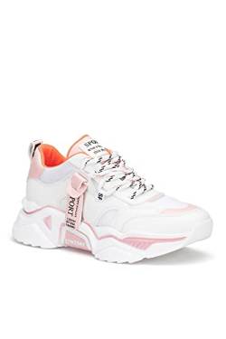 Damen Plateau Sneaker mit Hoher Sohle (Rosa, EU Schuhgrößensystem, Erwachsene, Damen, Numerisch, M, 38) von Dark seer