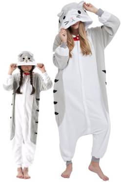 DarkCom Schwein Onesie für Kinder und Erwachsene,Eltern-Kind Karneval Schlafanzug Cosplay Halloween Tierkostüm Weihnachten Pyjamas 10-11 Years von DarkCom