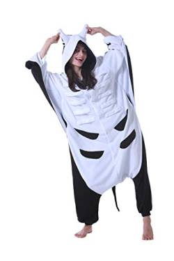 DarkCom Tier Onesie Halloween Cosplay Manta Ray Kostüm Karneval Einteiliger Pyjamas Jumpsuit für Damen und Herren XL von DarkCom
