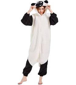 DarkCom Tier Onesie Halloween Cosplay Wallis Schwarznase Kostüm Karneval Einteiliger Pyjamas Overall für Damen und Herren L von DarkCom