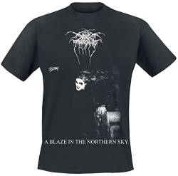 Darkthrone A Blaze In The Northern Sky Männer T-Shirt schwarz L 100% Baumwolle Band-Merch, Bands von Darkthrone