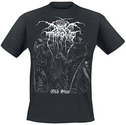 Darkthrone Old Star Männer T-Shirt schwarz M 100% Baumwolle Band-Merch, Bands von Darkthrone