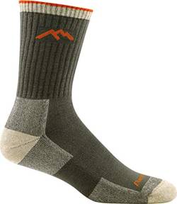 Darn Tough Coolmax Micro Crew Cushion Socks - Men's Olive Large von Darn Tough