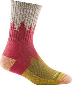 Darn Tough Women's Treeline Micro Crew Midweight with Cushion - Medium Cranberry Merino Wool Socks for Hiking von Darn Tough