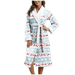 Darringls Bademantel Damen Lang Warm Flauschig Morgenrock Bademantel Morgenmantel Hausmantel Saunamantel Frotteemantel Robe Negligee Saunakilt Sauna Sarong Morgenrock Kimono von Darringls