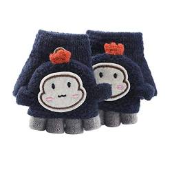 Darringls Handschuhe Fingerlos Kinder 1-3 Jahre Strickhandschuhe Baby Mädchen Jungen Fäustlinge Fingerhandschuhe Winter Dicken Warme Fausthandschuh Plüsch Winterhandschuhe von Darringls