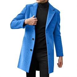 Herren Warm Wollmantel Stehkragen Wintermantel Kurzmantel Winter Jacke Business Freizeit Winddichte Mantel Steppweste Winter Wollmantel Wolle Slim Fit Übergangsmantel von Darringls