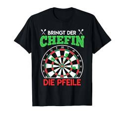 Chefin Darts Damen Dartscheibe Dart Zubehör Dart T-Shirt von Dartspieler Darts T-Shirt Geschenk Dart Zubehör