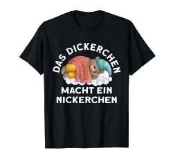 Das Dickerchen macht ein Nickerchen Bär Pyjama T-Shirt von Das Dickerchen macht ein Nickerchen Schlafshirt