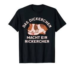 Das Dickerchen macht ein Nickerchen Meerschweinchen Pyjama T-Shirt von Das Dickerchen macht ein Nickerchen Schlafshirt