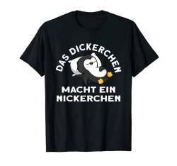 Das Dickerchen macht ein Nickerchen Pinguin Pyjama T-Shirt von Das Dickerchen macht ein Nickerchen Schlafshirt