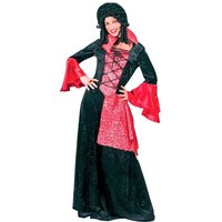 Das Kostümland Hexen-Kostüm Gräfin Vampirin Kostüm für Damen - Schwarz Rot von Das Kostümland