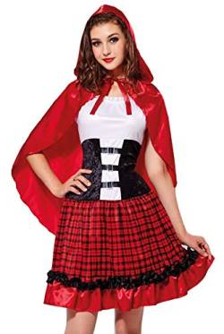 Das Kostümland Hochwertiges Rotkäppchen Kostüm für Damen - Gr. XS von Das Kostümland