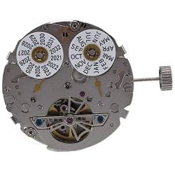 Duendhd 2503 Automatisches mechanisches Uhrwerk, Jahresschild, geschnitzt, hohl, Uhrwerkteile, Fotofarbe von Dasing