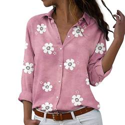 Damen Eng Frauen Hals Mode Soft Top Shirt Casual Animal Print Langarm Elegant Casual Loose Top Shirt Italienische Mode Damen Bluse von Dasongff