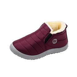 Dasongff Damen Winterstiefel Wasserdicht Warm gefütterte Schneestiefel Winterschuhe Outdoor Winter Bequem Kurzschaft Boots Schuhe, Mädchen Sneaker Damen Stiefeletten Winter Kurzschaft Stiefel von Dasongff