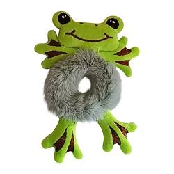 Dasongff Dutt Maker Haargummi Kreative 3D Tier Mehrzweck-Haarband-Haarnadel Frosch Haarschmuck Klein (C) von Dasongff