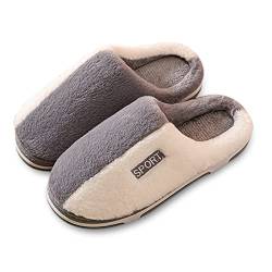 Dasongff Hausschuhe Herren Winter Pantoffeln Herren Memory Foam Anti Rutsch Pantoffeln Hüttenschuhe Baotou Plüsch Warme Slippers Hausschuhe Haushalt Männer Drinnen Geschenk Für Männer Geburtstag von Dasongff