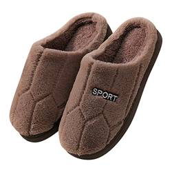 Dasongff Hausschuhe Herren Winter Pantoffeln Herren Memory Foam Anti Rutsch Pantoffeln Hüttenschuhe Baotou Plüsch Warme Slippers Hausschuhe Haushalt Männer Drinnen Geschenk Für Männer Geburtstag von Dasongff