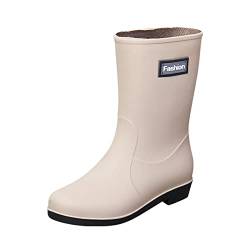 Kurze Regenstiefel für Damen wasserdichter Regenstiefel zum Hineinschlüpfen Gartenstiefel Damen Gummi Außenarbeit mit Komfort Kletterschuhe Gummistiefel Damen Hoch, Gummistiefel Damen Regenstiefel von Dasongff