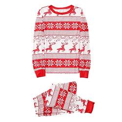 Weihnachten Schlafanzug Familien Weihnachten Pyjama Set Langarm Zweiteiliger Set Christmas Pyjamas Sleepwear Weihnachtspullover + Hose Weihnachtsschlafanzüge Hausanzug Nachtwäsche für Familien von Dasongff