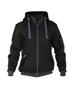 Dassy Unisex Pulse 290G Jacke, Nero/Grigio, XL von Dassy