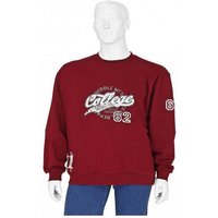 Dave's Sweater Sweatshirt Herren Übergröße rot College DAVE´S von Dave's