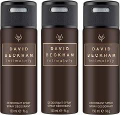 David Beckham Intimately Beckham Deodorant Anti-Transpirant Bodyspray für Männer, 150 ml, 3er Pack (3 x 150 ml) von David Beckham