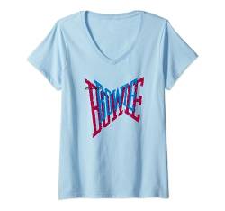David Bowie - Bowie Bowie-Logo im Vintage-Stil T-Shirt mit V-Ausschnitt von David Bowie