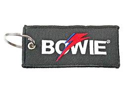 David Bowie Schlüsselring Keychain Patch Flash Logo Nue offiziell von David Bowie