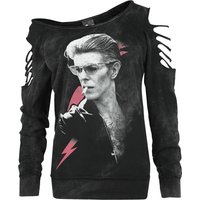 David Bowie Sweatshirt - Photo - S bis XXL - für Damen - Größe L - schwarz  - Lizenziertes Merchandise! von David Bowie