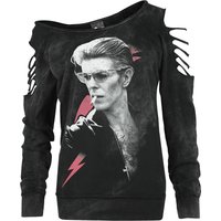 David Bowie Sweatshirt - Photo - S bis XXL - für Damen - Größe M - schwarz  - Lizenziertes Merchandise! von David Bowie