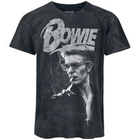 David Bowie T-Shirt - Lightning - S bis XXL - für Männer - Größe L - schwarz  - Lizenziertes Merchandise! von David Bowie