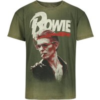 David Bowie T-Shirt - Smoking - S bis 3XL - für Männer - Größe 3XL - grün  - Lizenziertes Merchandise! von David Bowie