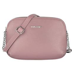 David Jones - Damen Mittelgroße Umhängetasche Viele Fächer - Frau Kleine Schultertasche Zip Reißverschluss PU Leder - Multi Taschen Handtasche - Messenger Crossbody Bag Handy Praktisch Mode - Rosa von David Jones