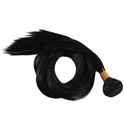 Daweglop Echthaar-Perücke, 30 Zoll, gerade, unbehandeltes brasilianisches Haar, geflochten, Echthaar-Perücke, 1 Packung von Daweglop
