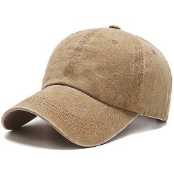 Dawniee Baseball Cap für Herren und Damen, Unisex Sports Outdoor Freizeit Denim Baseballmütze, verstellbare Cowboyhut in gewaschener Baumwolle Trucker Cap 100% Basecap Sonnenhut von Dawnieee