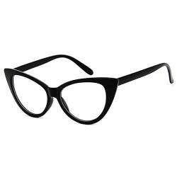 50er Jahre Damen Brille Elvis Rahmen Partybrille Cat Eye Katzenauge Dress up Parteien Dawnzen® von Dawnzen