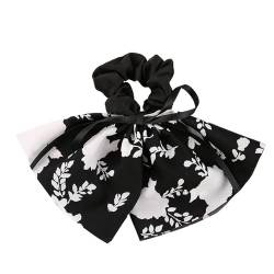 Damen Bowknot Hair Scrunchies Blumen Satin Stirnband Buntes Haarzubehör Ohne Schaden für Teenager von Dawwoti