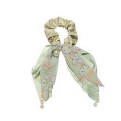 Damen Haar Bow Streamer Print Bow Stirnband Haarbindungen mit Langen Bandschwanzhalter Haarzubehör von Dawwoti