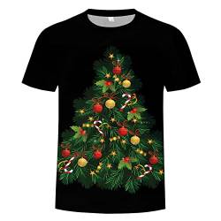 Männer Der Kurzen Ärmeln T-Shirt 3D Weihnachten Graphic Tee Lose T-Shirts von Dawwoti