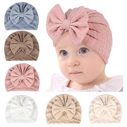 Daysskk Baby Mütze Mädchen 0-12 Monate Neugeborene Turban Mütze Sommer Babymütze Stirnband Mädchen Babygeschenke Zur Geburt Mädchen von Daysskk