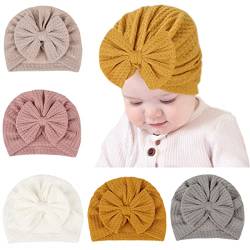 Daysskk Baby Mütze Mädchen 0-12 Monate Neugeborene Turban Mütze Sommer Babymütze Stirnband Mädchen Babygeschenke Zur Geburt Mädchen von Daysskk