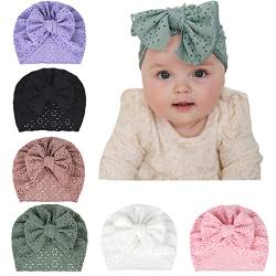 Daysskk Baby Mütze Mädchen 0-12 Monate Neugeborene Turban Mütze Sommer Babymütze Stirnband Mädchen Babygeschenke Zur Geburt Mädchen von Daysskk