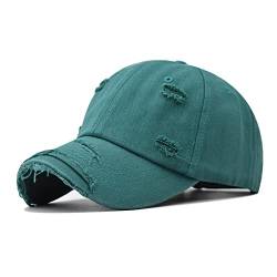 Daysskk Baseball Cap Grün Damen Herren Baseball Kappe Vintage Basecap Damen Sommer Hut Damen Sommer Verstellbar Sommermütze Herren von Daysskk