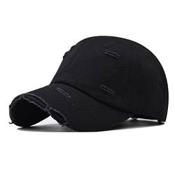 Daysskk Baseball Cap Schwarz Damen Herren Baseball Kappe Vintage Basecap Damen Sommer Hut Damen Sommer Verstellbar Sommermütze Herren von Daysskk