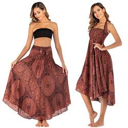 Daysskk Hippie Kleidung Damen Sommerrock Damen Lang Strandrock Damen Bohemian Wickelrock Damen Strand Maxirock Damen Boho Strandkleid Damen Kurz von Daysskk