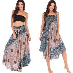 Daysskk Strandrock Damen Lang Maxirock Damen Sommer Rock Damen Lang Boho Strandkleid Wickelrock Kurz Damen Hippie Rock Damen Lang Sommer von Daysskk